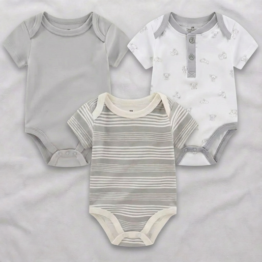 שלישיית אוברולים - אפור