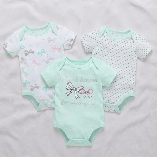 שלישיית אוברולים מנטה - בנות